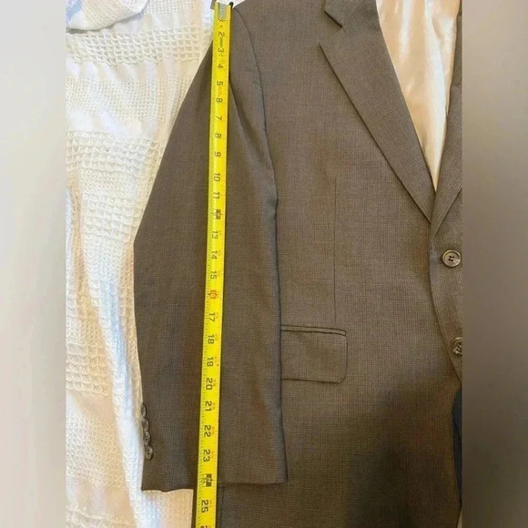 Lauren Ralph Lauren Vintage Wool Suit Jacket Blazer Brown 48R Men’s Green Label - Picture 15 of 16